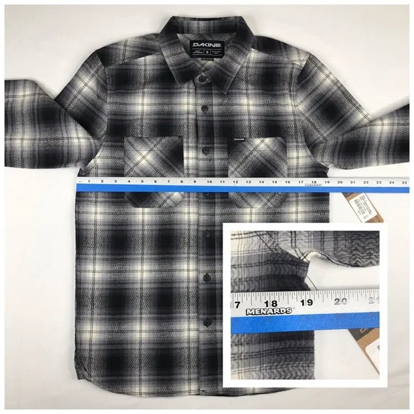 NWT Dakine Mens Franklin Flannel Shirt Size Small - Picture 9 of 13